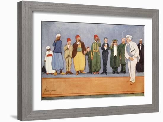 The Parting Guest, from 'The Light Side of Egypt', 1908-Lance Thackeray-Framed Giclee Print