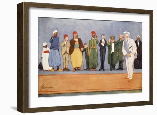 The Parting Guest, from 'The Light Side of Egypt', 1908-Lance Thackeray-Framed Giclee Print