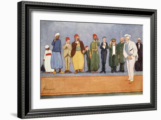 The Parting Guest, from 'The Light Side of Egypt', 1908-Lance Thackeray-Framed Giclee Print