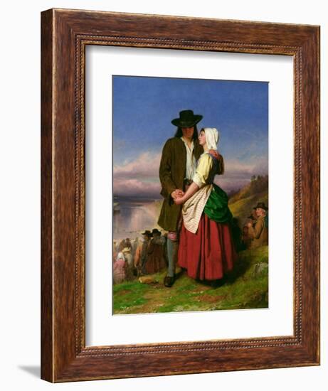 The Parting of Evangeline and Gabriel, C.1870-John Faed-Framed Giclee Print