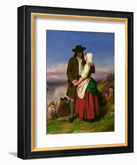 The Parting of Evangeline and Gabriel, C.1870-John Faed-Framed Giclee Print