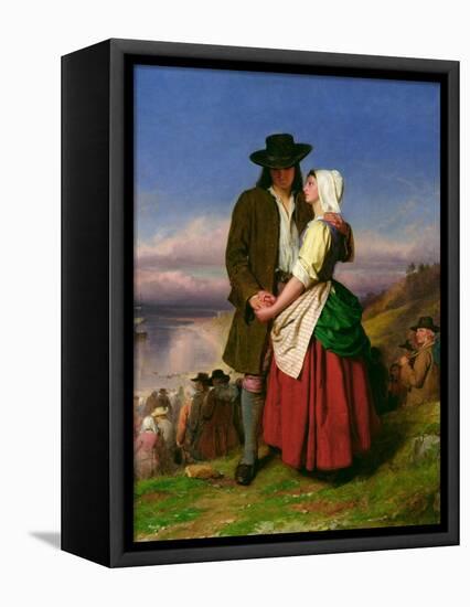 The Parting of Evangeline and Gabriel, C.1870-John Faed-Framed Premier Image Canvas