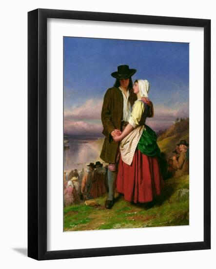 The Parting of Evangeline and Gabriel, C.1870-John Faed-Framed Giclee Print