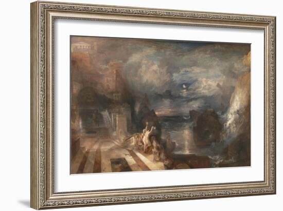 The Parting of Hero and Leander, before 1837-J. M. W. Turner-Framed Giclee Print