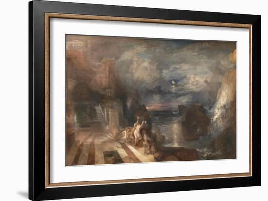 The Parting of Hero and Leander, before 1837-J. M. W. Turner-Framed Giclee Print