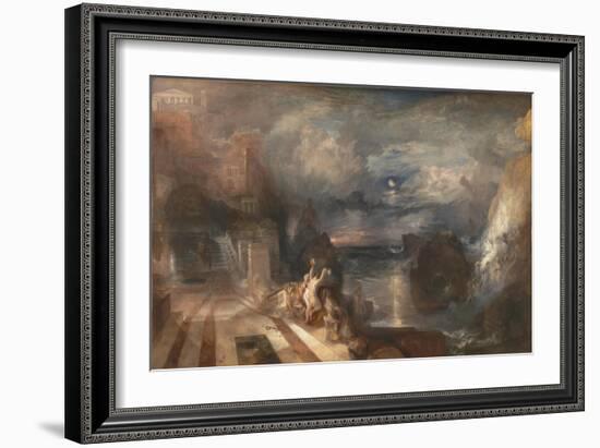 The Parting of Hero and Leander, before 1837-J. M. W. Turner-Framed Giclee Print