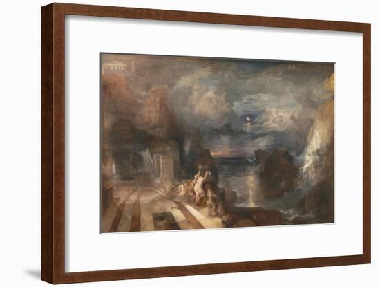 The Parting of Hero and Leander - from the Greek of Musaeus. Before 1937-J. M. W. Turner-Framed Giclee Print