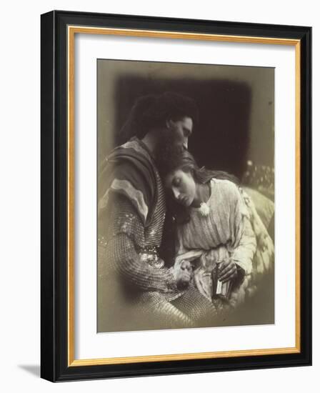 The Parting of Sir Lancelot and Queen Guenièvre-Julia Margaret Cameron-Framed Giclee Print