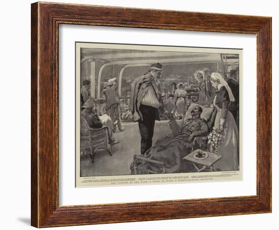 The Parting of the Ways, a Scene on Board a Homeward-Bound Transport-William Small-Framed Giclee Print