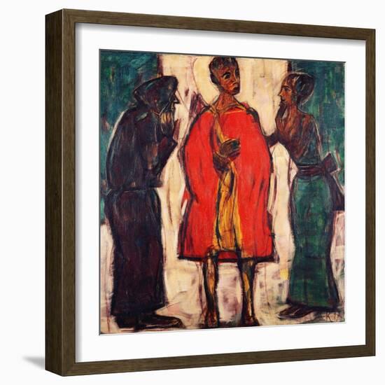 The Parting of the Ways; Am Scheideweg, 1917 (Tempera on Canvas)-Christian Rohlfs-Framed Giclee Print