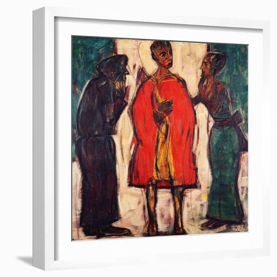 The Parting of the Ways; Am Scheideweg, 1917 (Tempera on Canvas)-Christian Rohlfs-Framed Giclee Print