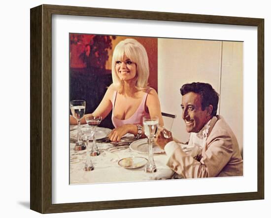 The Party, Carol Wayne, Peter Sellers, 1968-null-Framed Photo