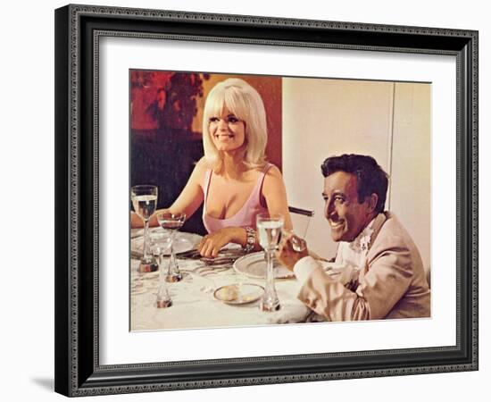 The Party, Carol Wayne, Peter Sellers, 1968-null-Framed Photo