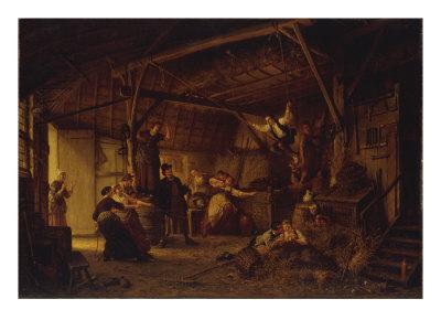 The Party In The Barn 1870 Giclee Print By David Col Art Com