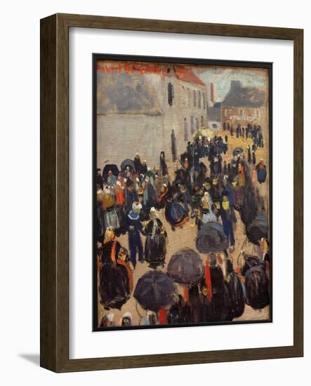 The Party in the Country. Painting by Robert Delaunay (1885-1941), Oil on Canvas, 1905. Musee Des B-Robert Delaunay-Framed Giclee Print