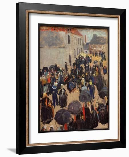 The Party in the Country. Painting by Robert Delaunay (1885-1941), Oil on Canvas, 1905. Musee Des B-Robert Delaunay-Framed Giclee Print