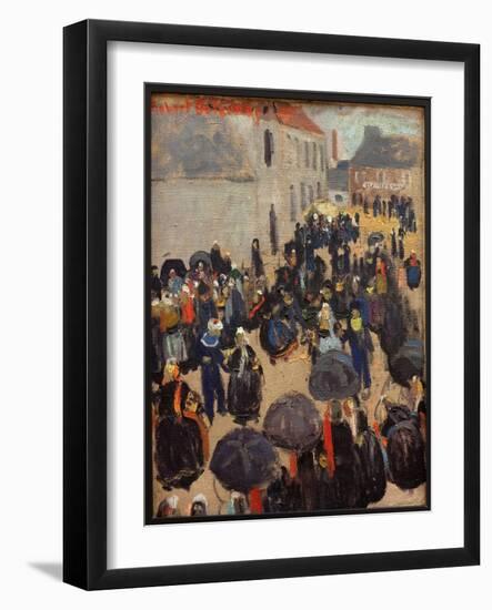 The Party in the Country. Painting by Robert Delaunay (1885-1941), Oil on Canvas, 1905. Musee Des B-Robert Delaunay-Framed Giclee Print