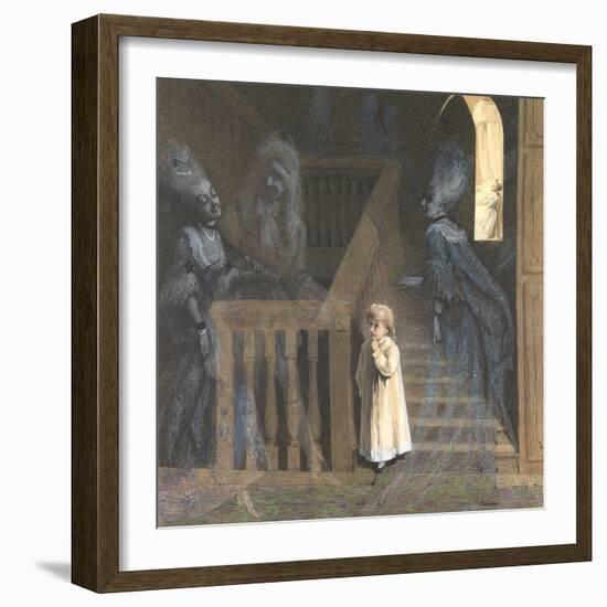 The Party on the Stairs-Adelaide Claxton-Framed Giclee Print