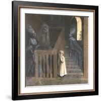 The Party on the Stairs-Adelaide Claxton-Framed Giclee Print