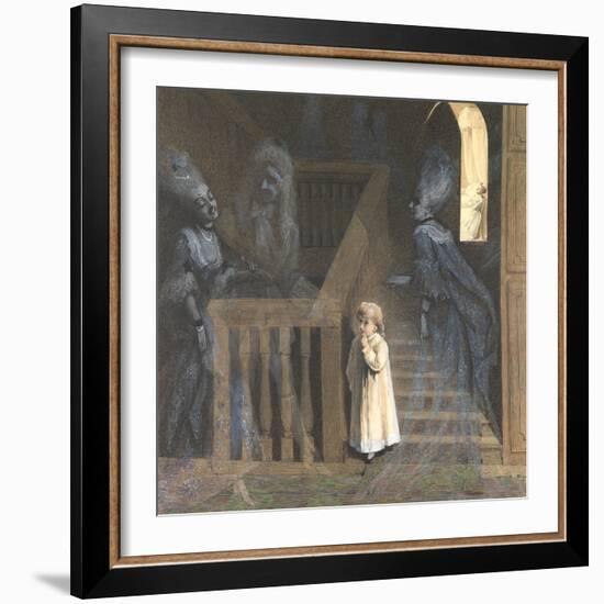 The Party on the Stairs-Adelaide Claxton-Framed Giclee Print