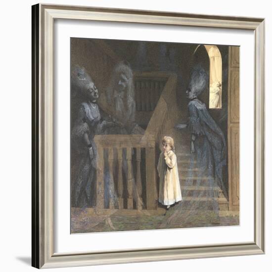 The Party on the Stairs-Adelaide Claxton-Framed Giclee Print