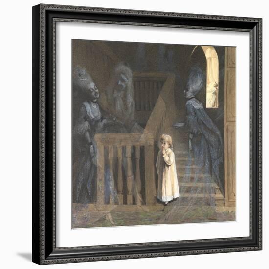 The Party on the Stairs-Adelaide Claxton-Framed Giclee Print