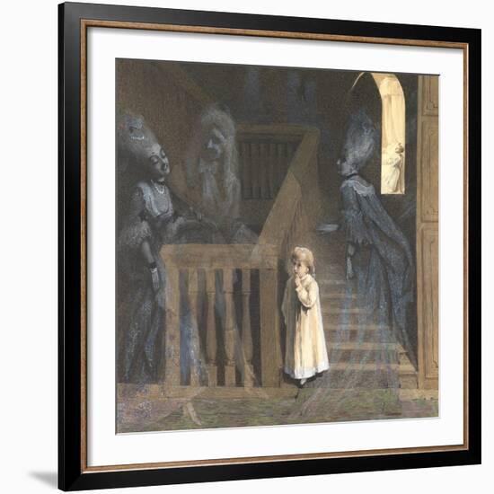 The Party on the Stairs-Adelaide Claxton-Framed Giclee Print