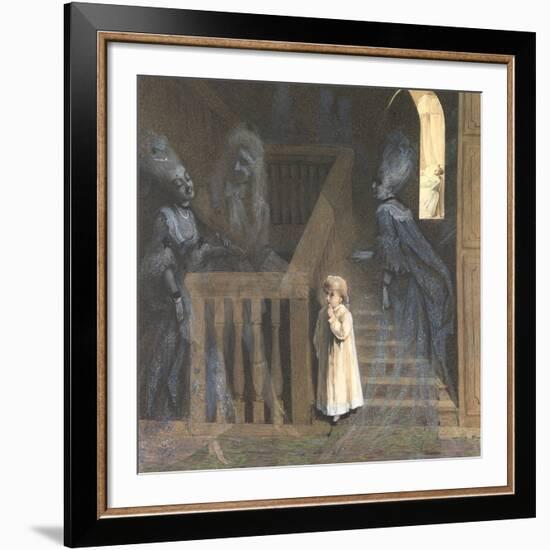 The Party on the Stairs-Adelaide Claxton-Framed Giclee Print