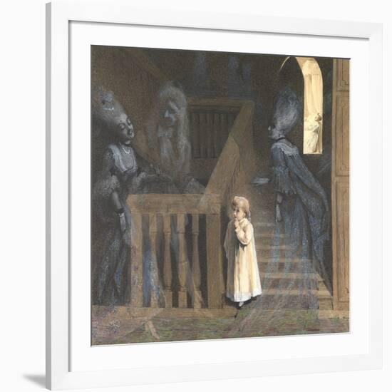 The Party on the Stairs-Adelaide Claxton-Framed Giclee Print