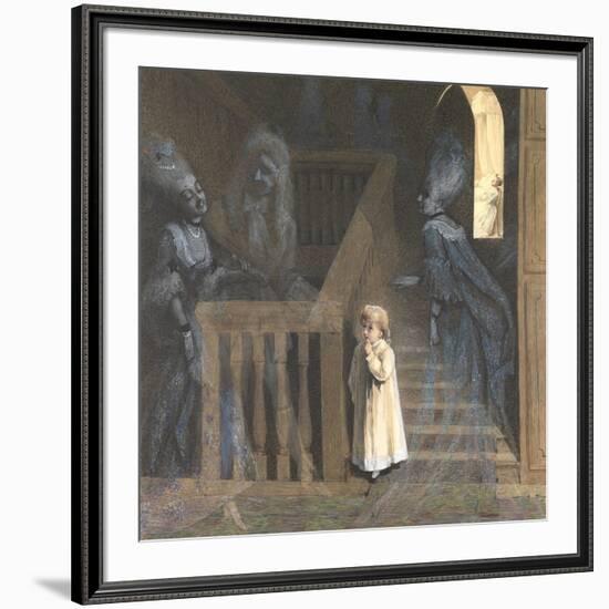 The Party on the Stairs-Adelaide Claxton-Framed Giclee Print