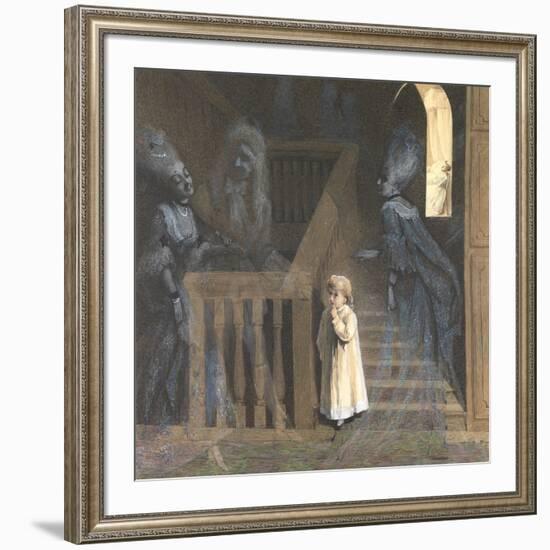 The Party on the Stairs-Adelaide Claxton-Framed Giclee Print