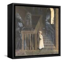 The Party on the Stairs-Adelaide Claxton-Framed Premier Image Canvas