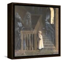 The Party on the Stairs-Adelaide Claxton-Framed Premier Image Canvas