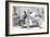 The Party Wall-Charles Dana Gibson-Framed Giclee Print