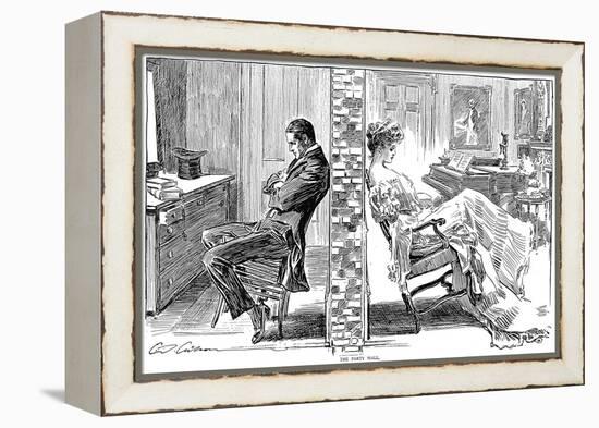 The Party Wall-Charles Dana Gibson-Framed Premier Image Canvas