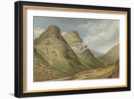 The Pass of Glencoe-English School-Framed Giclee Print