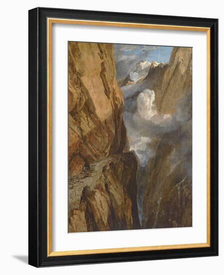 The Pass of Saint Gotthard, Switzerland, 1803-04 (Oil on Canvas)-Joseph Mallord William Turner-Framed Giclee Print