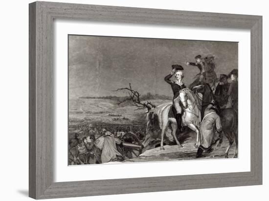 The Passage of the Delaware in 1776, Engraved by J.N. Gimbrede For 'The New York Mirror-Thomas Sully-Framed Giclee Print