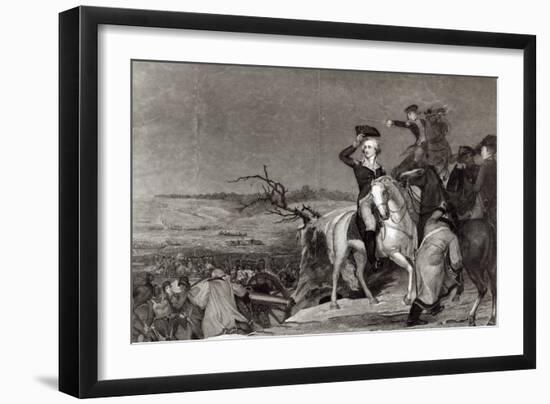 The Passage of the Delaware in 1776, Engraved by J.N. Gimbrede For 'The New York Mirror-Thomas Sully-Framed Giclee Print