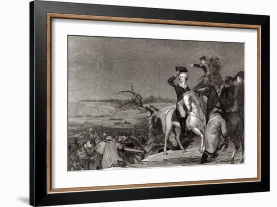 The Passage of the Delaware in 1776, Engraved by J.N. Gimbrede For 'The New York Mirror-Thomas Sully-Framed Giclee Print