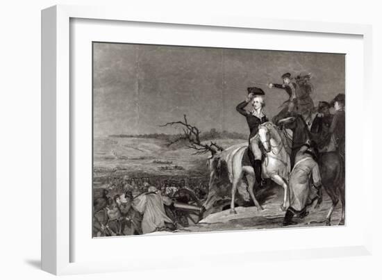 The Passage of the Delaware in 1776, Engraved by J.N. Gimbrede For 'The New York Mirror-Thomas Sully-Framed Giclee Print