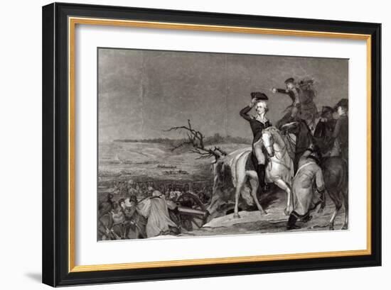 The Passage of the Delaware in 1776, Engraved by J.N. Gimbrede For 'The New York Mirror-Thomas Sully-Framed Giclee Print