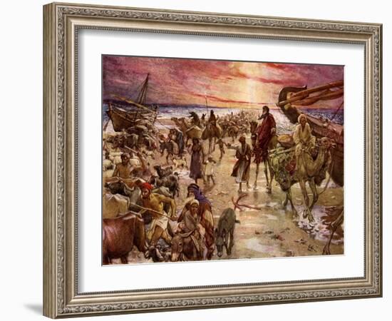 The Passage of the Red Sea - Bible-William Brassey Hole-Framed Giclee Print