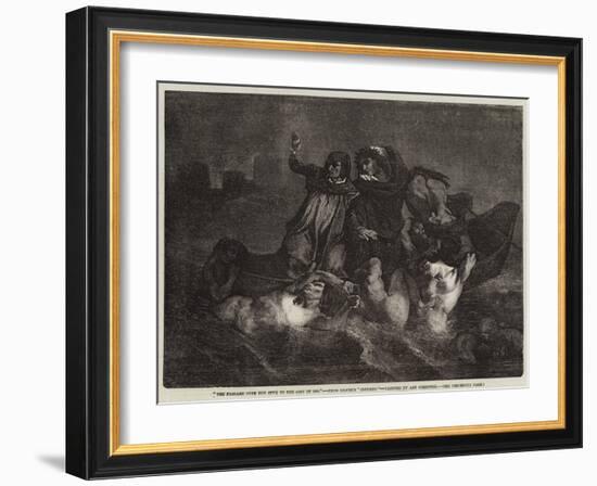 The Passage over the Styx to the City of Dis-Ary Scheffer-Framed Giclee Print