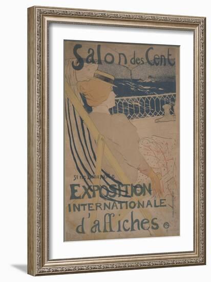 The Passenger in Cabin 54, 1895 (Color Lithograph)-Henri de Toulouse-Lautrec-Framed Giclee Print