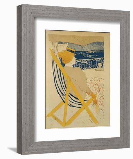 The Passenger in Cabin 54 - Yachting, 1895-Henri de Toulouse-Lautrec-Framed Giclee Print