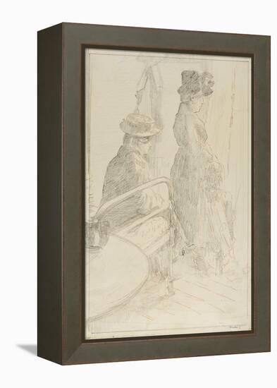 The Passing Funeral, 1912-13-Walter Richard Sickert-Framed Premier Image Canvas