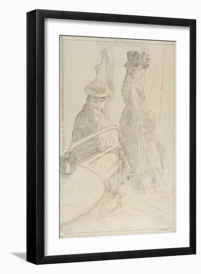 The Passing Funeral, 1912-13-Walter Richard Sickert-Framed Giclee Print