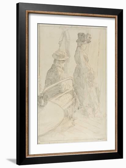 The Passing Funeral, 1912-13-Walter Richard Sickert-Framed Giclee Print