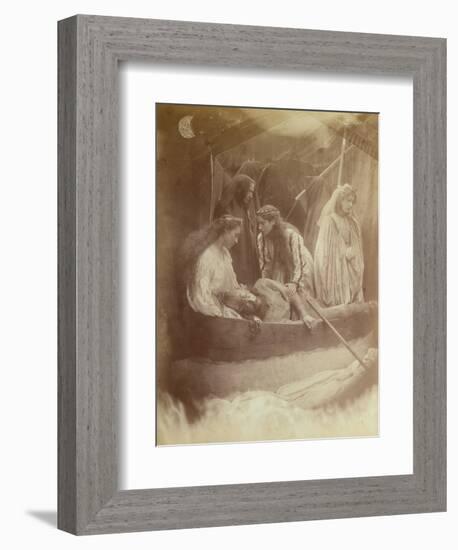 The Passing of King Arthur, Illustration from 'Idylls of the King' by Alfred Tennyson-Julia Margaret Cameron-Framed Giclee Print